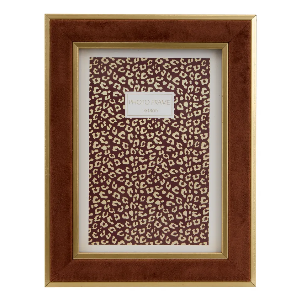 Atmosphera cadre photo léopard 13x18 cm verre MDF