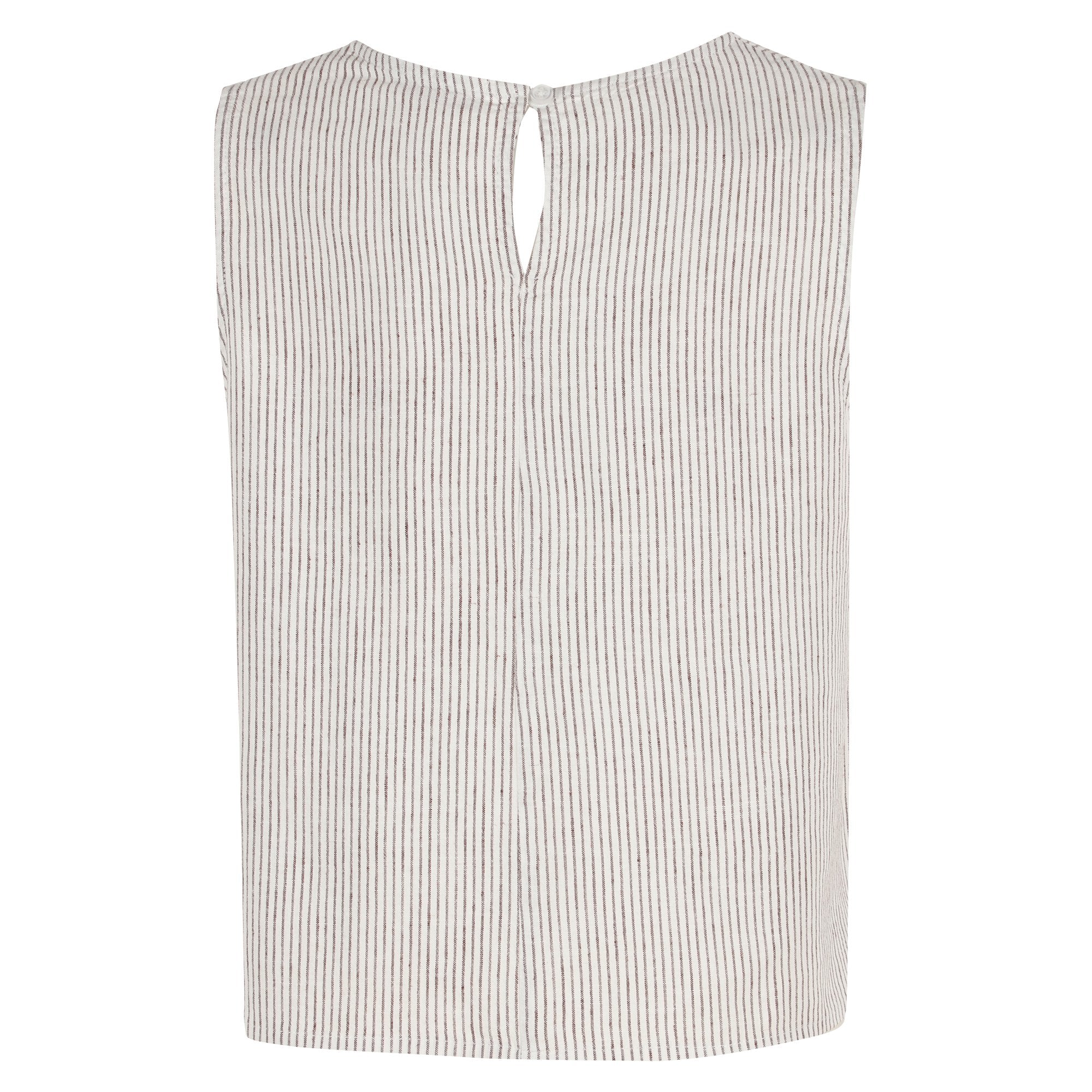 Stokomani Mode top sans manches marron femme