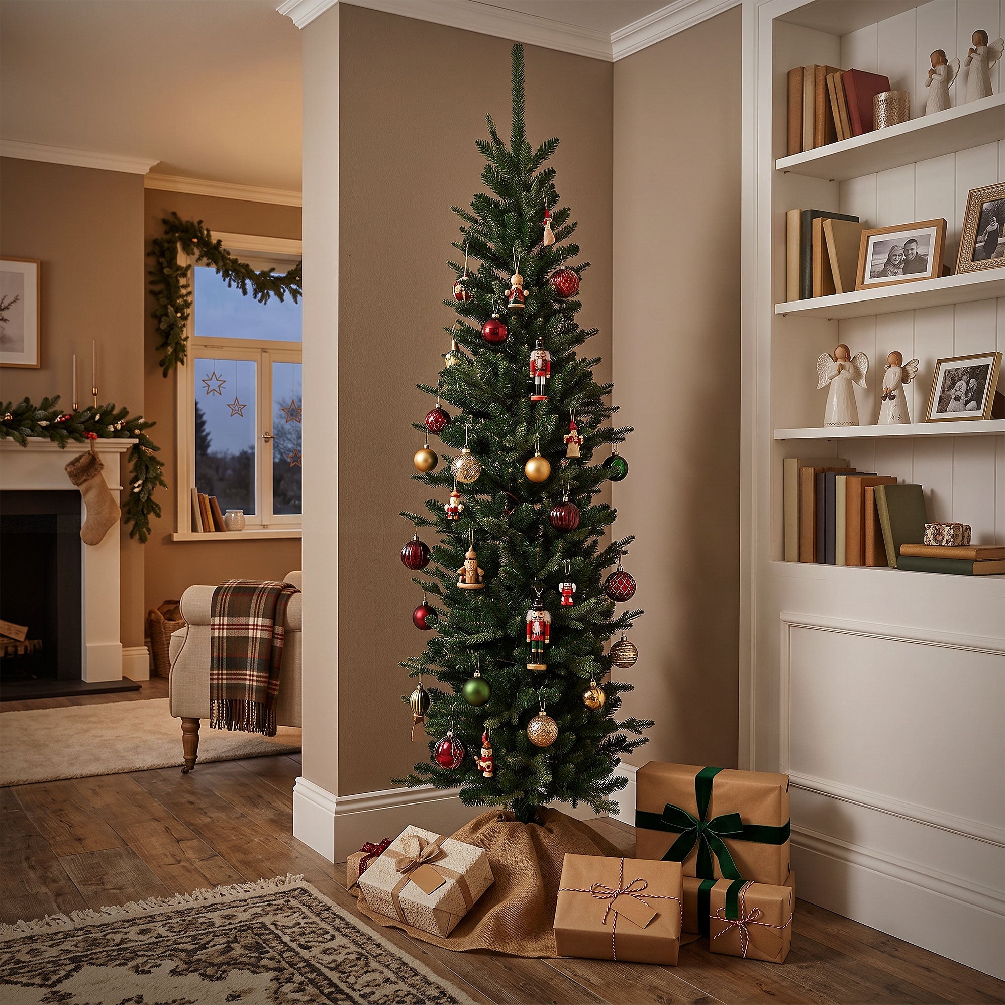 ECD Germany sapin artificiel 180 cm vert étroit 933 pointes