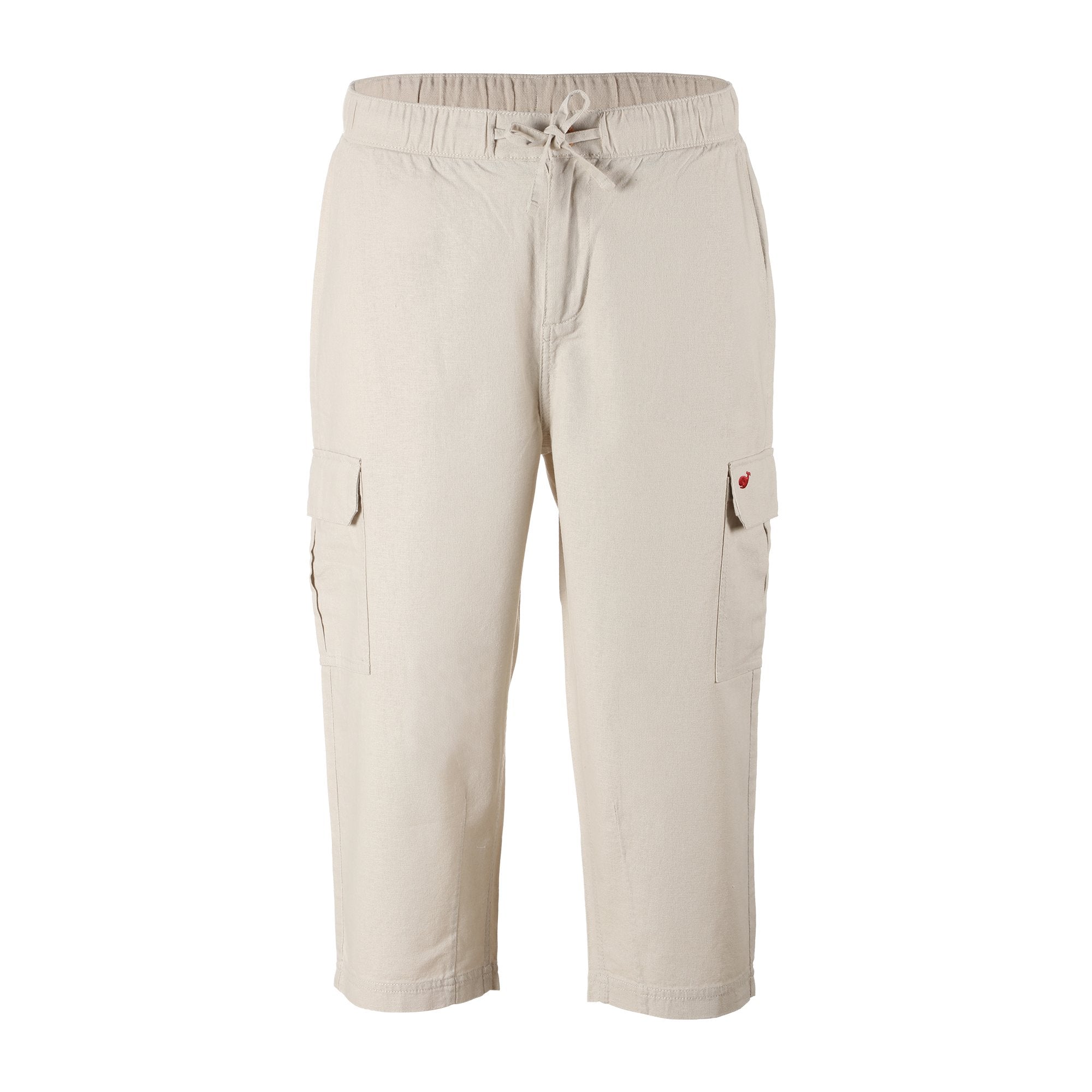 Pantacourt lin coton beige homme 38 à 46 élégant