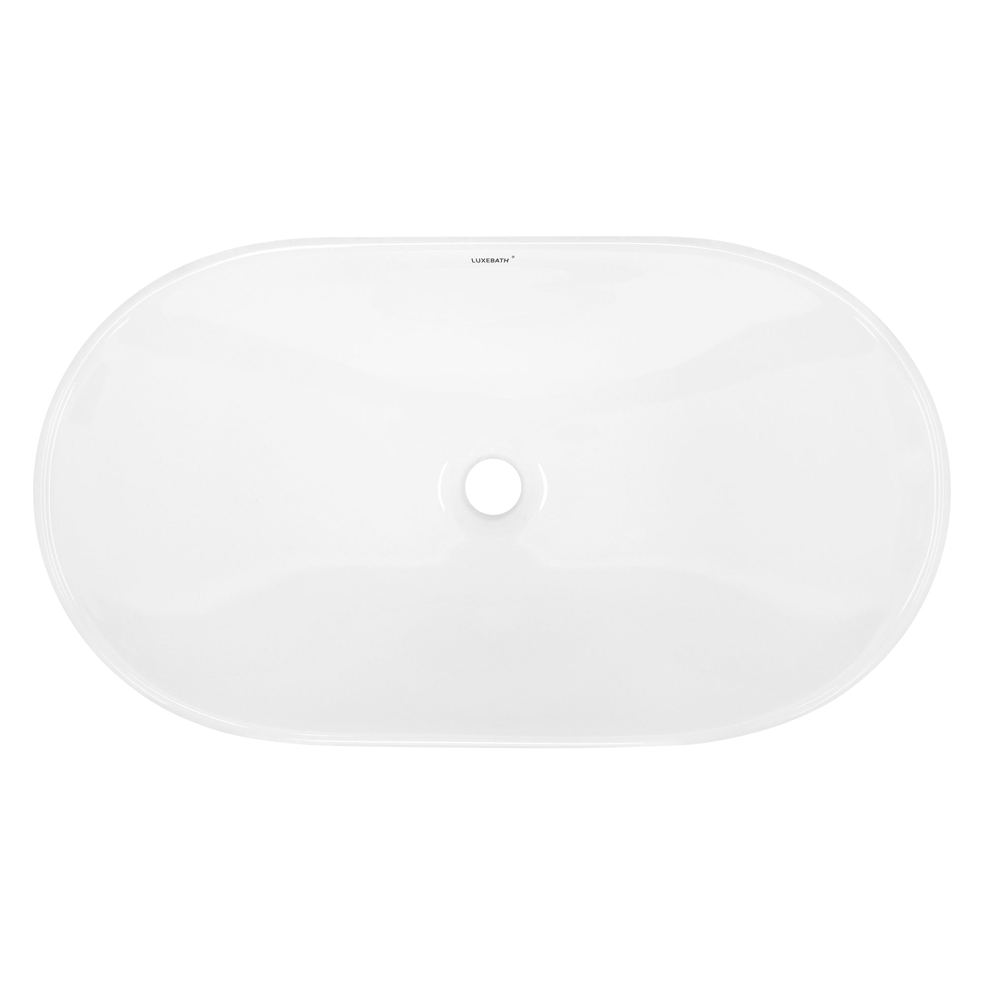 ECD Germany Sanitaire vasque 64x36 blanc bonde argent
