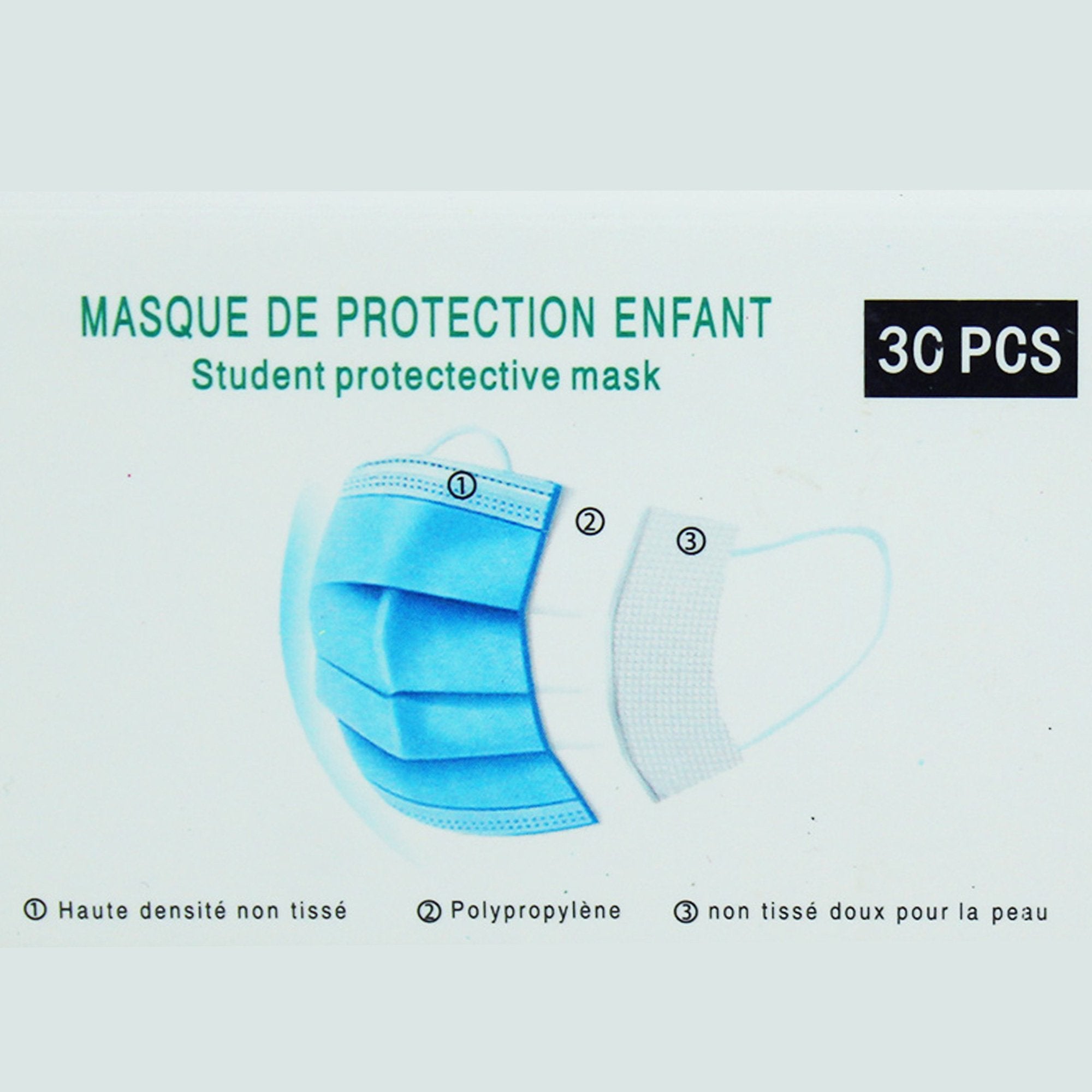 Stokomani Beauté Boîte 30 masques jetables enfant
