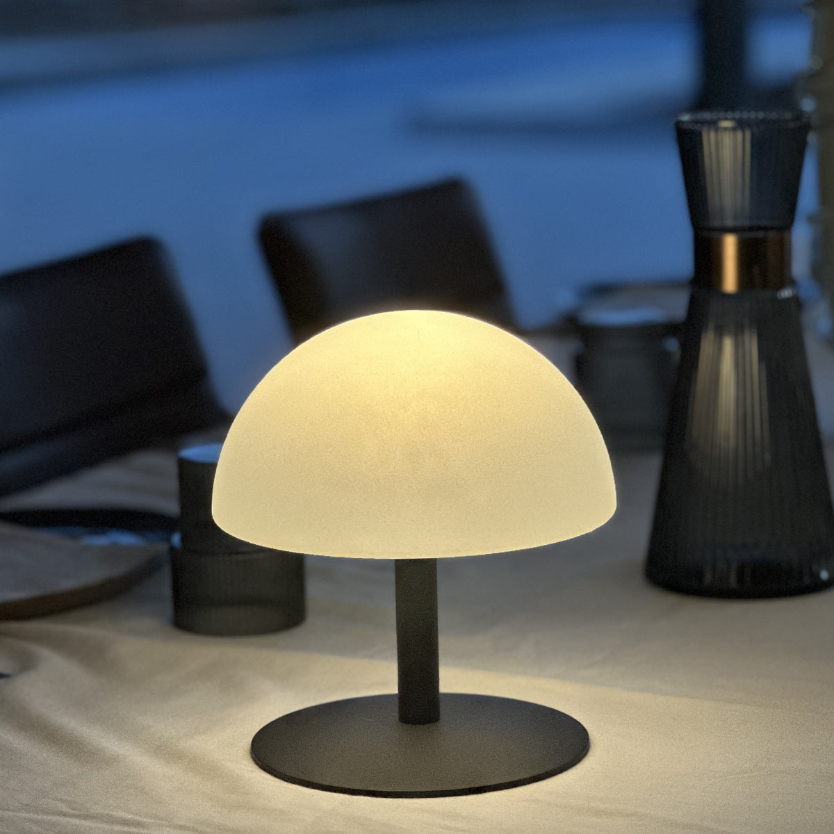 Red Deco Neptune Rock lampe sans fil gris H20cm dimmable
