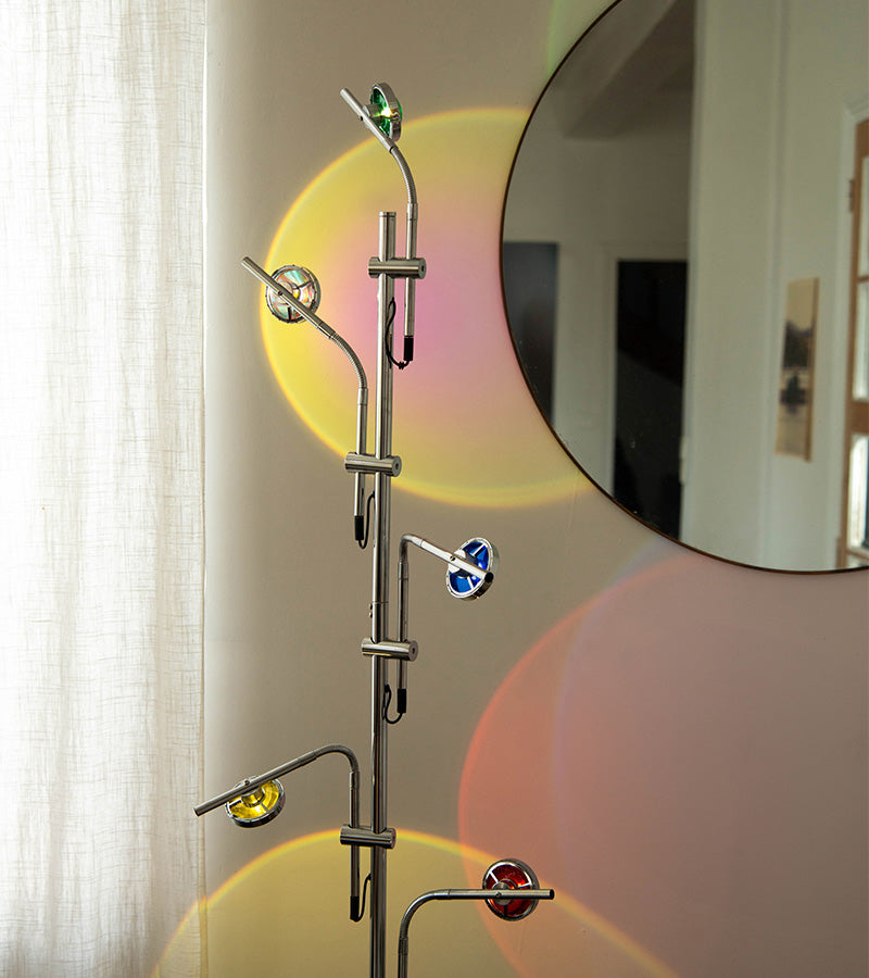 L'avant gardiste Déco lumineuse Lampadaire coucher de soleil 5 spots