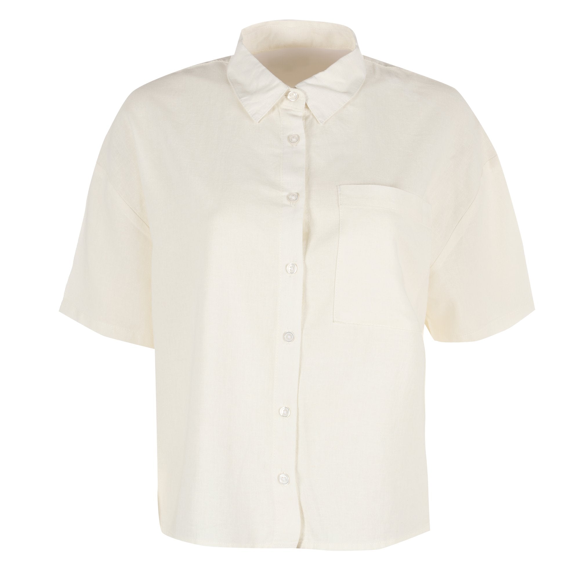 Stokomani Mode chemise manche courte blanc 38