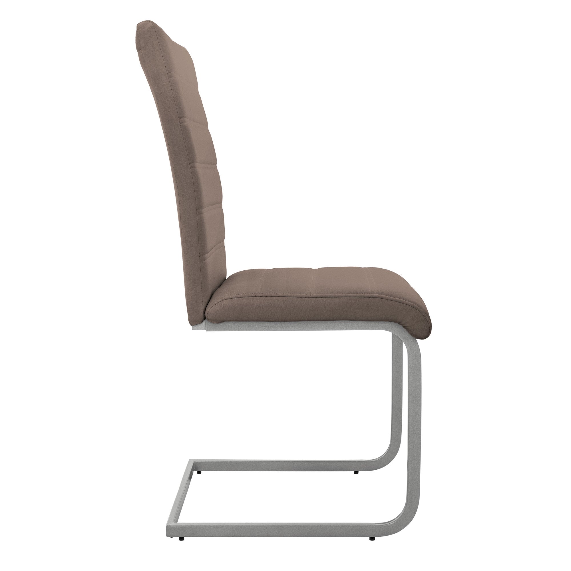 ECD Germany ML-Design chaise cantilever marron lot 4 simili cuir