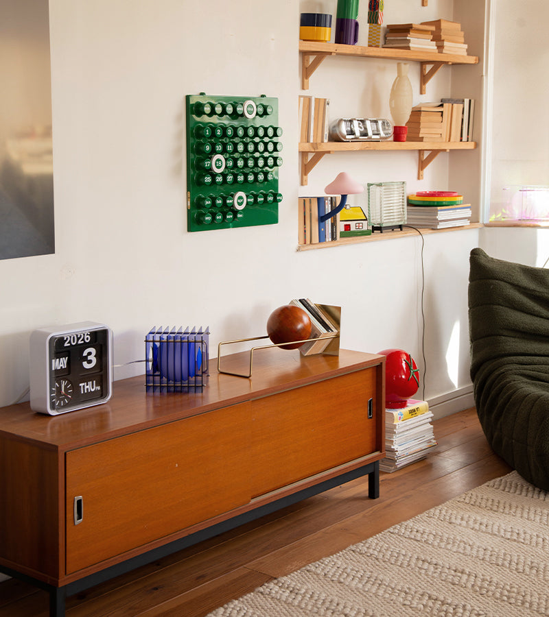 L'avant gardiste Slope serre-livre design boule bois