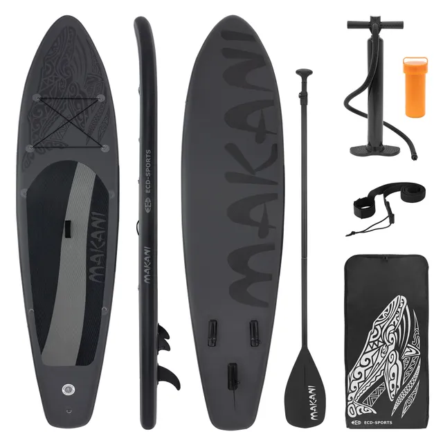 ECD Germany Makani stand up paddle gonflable noir 320 cm + pompe