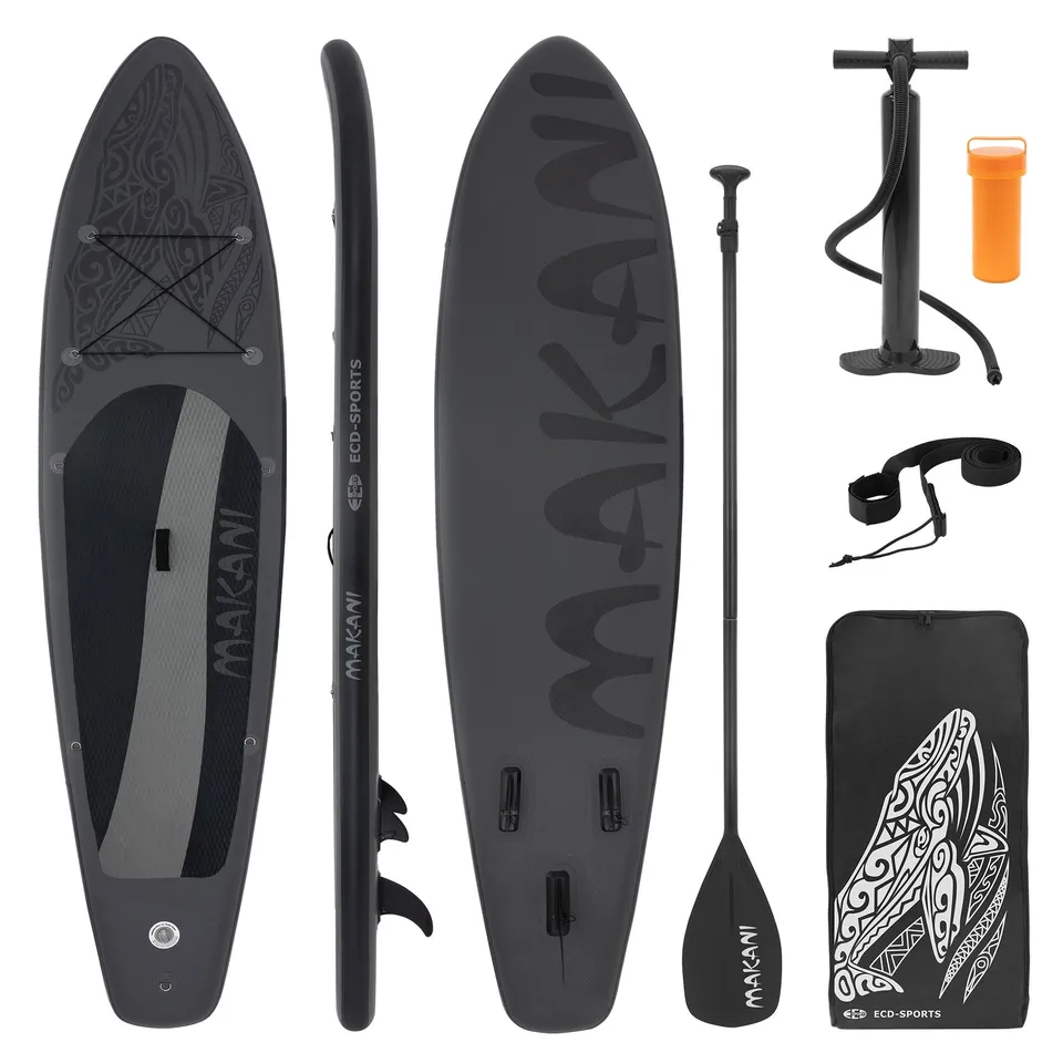 ECD Germany Makani stand up paddle gonflable noir 320 cm + pompe