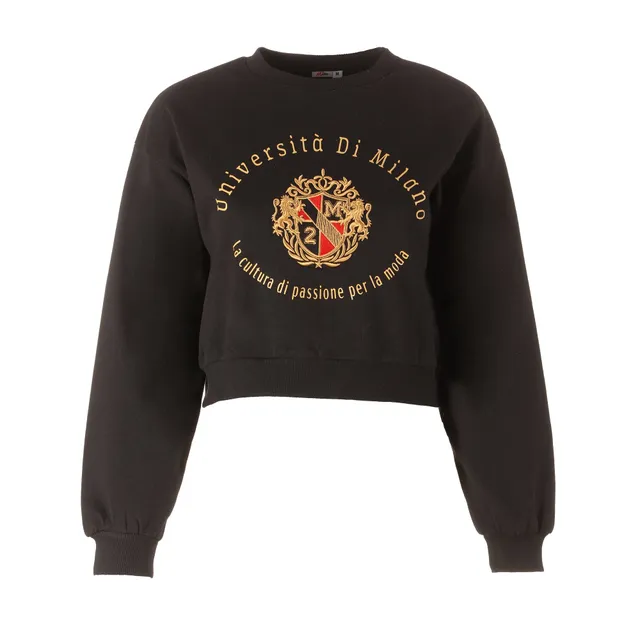 Stokomani Mode Sweat Crop Top Noir coton femme