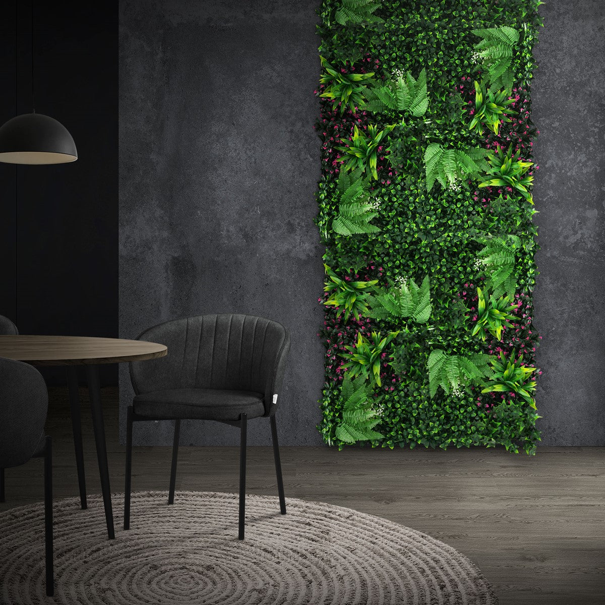 ECD Germany Jungle Fern mur végétal artificiel vert lot 4 50x50 cm