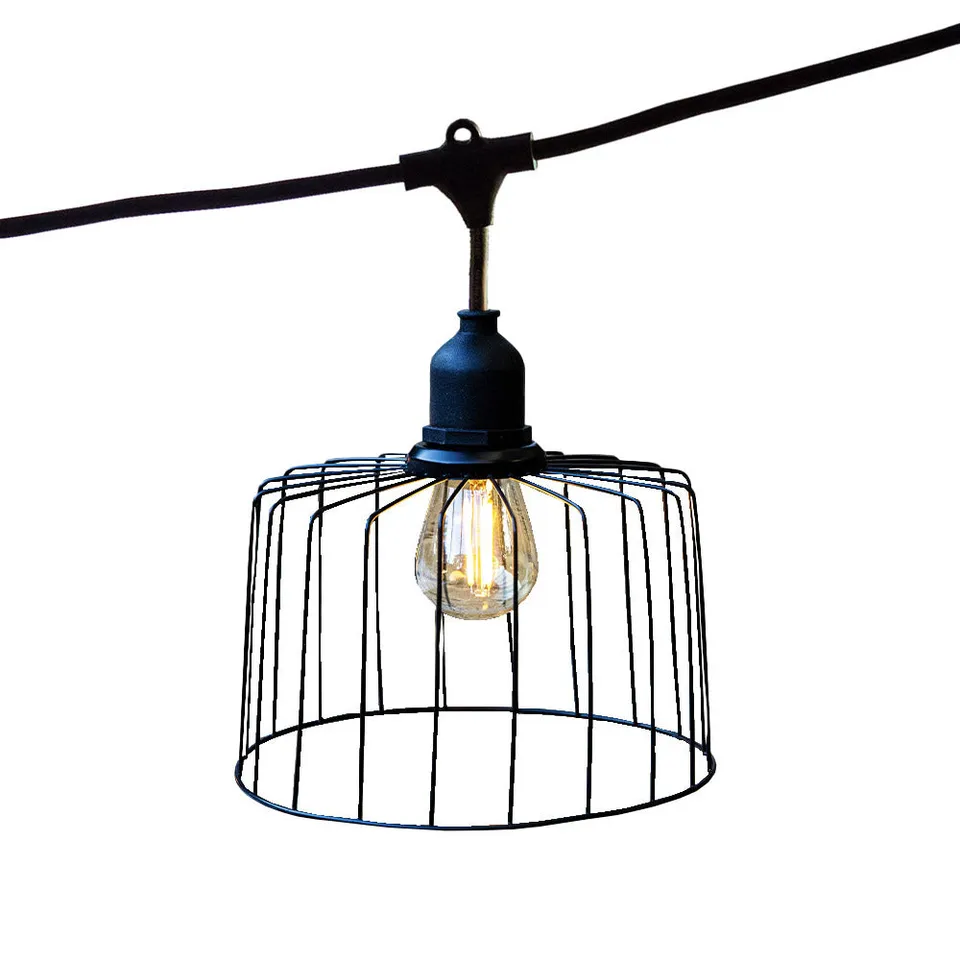 Red Deco Nema Light guirlande 6m 10 LED E27 blanc chaud cage