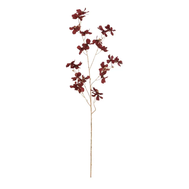 Atmosphera branche décorative multifleurs rouge 92 cm