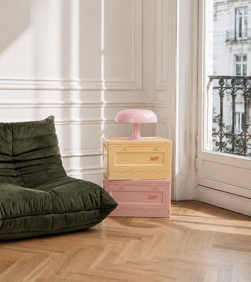 L'avant gardiste Nessino Rose lampe champignon rose édition Artemide