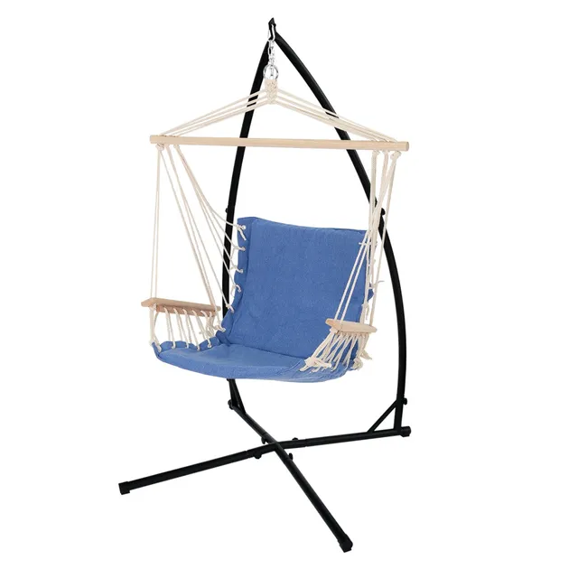 ECD Germany Sport & Freizeit fauteuil suspendu bleu 45x100x46 cm