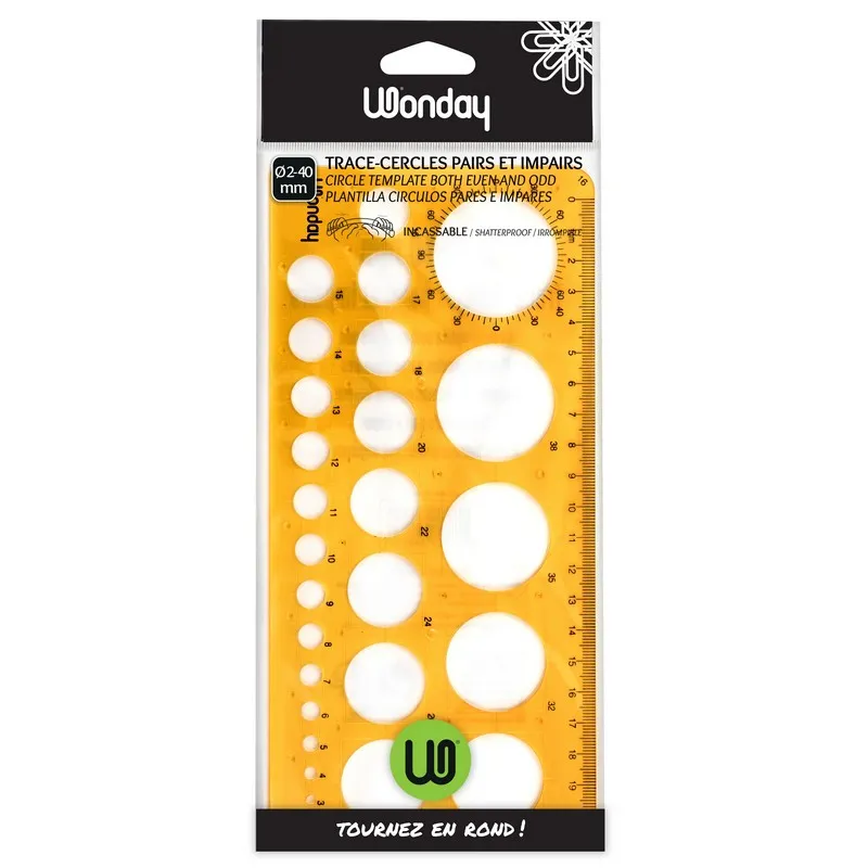 Safe Tool Fournitures de bureau trace-cercles incassable 27 cercles