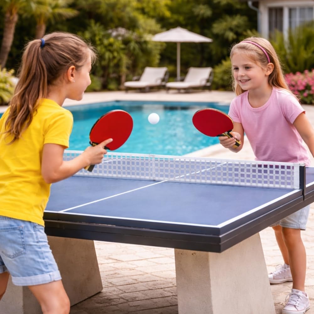 Shop-Story Loisirs Set Ping-Pong 2 Raquettes 2 Balles Housse