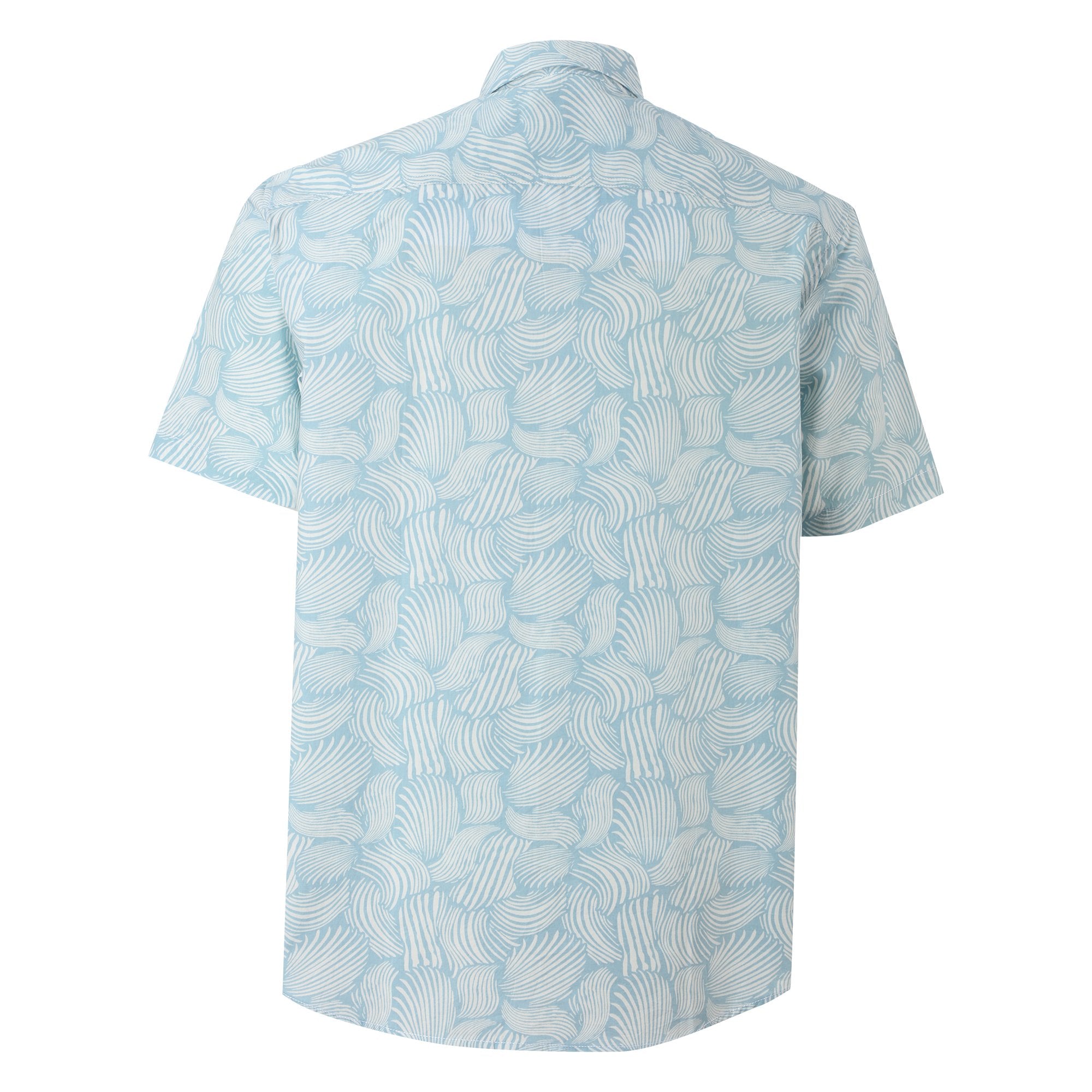 Stokomani Chemise manche courte motifs bleu homme
