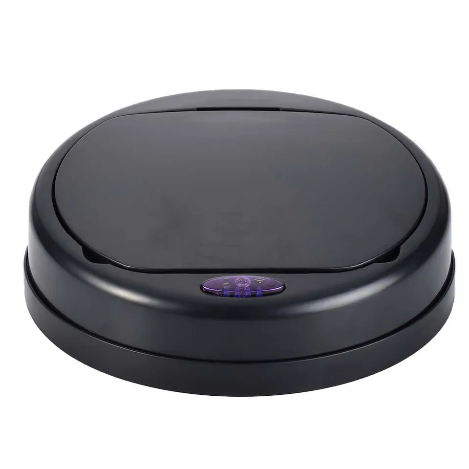 Red Deco Soho couvercle poubelle automatique rond noir Full Black
