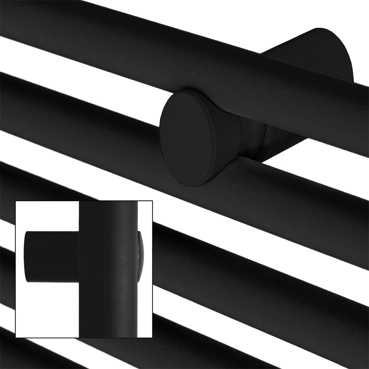 ECD Germany Sahara 400x1500 radiateur électrique noir mat 1200W