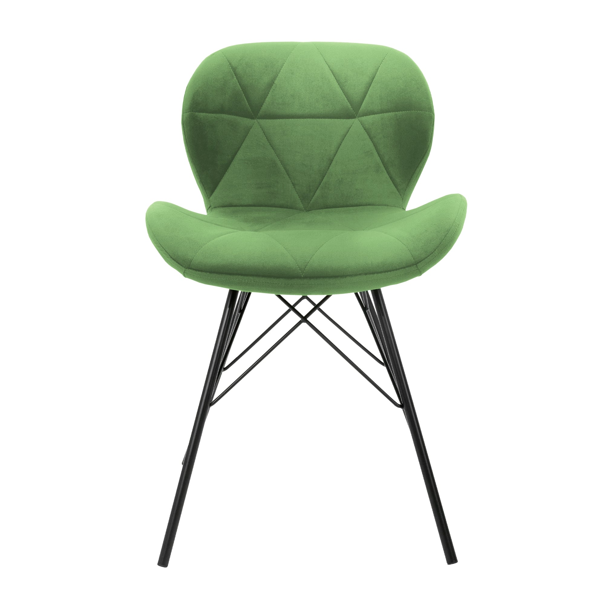 ECD Germany Möbel chaises velours sauge 47 cm lot de 6