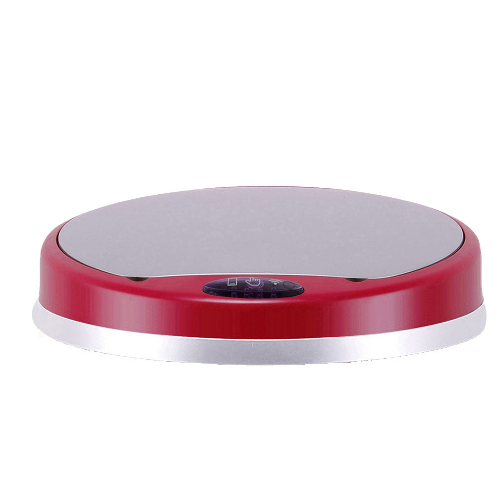 Red Deco Poubelle Soho couvercle automatique rond rouge 31cm