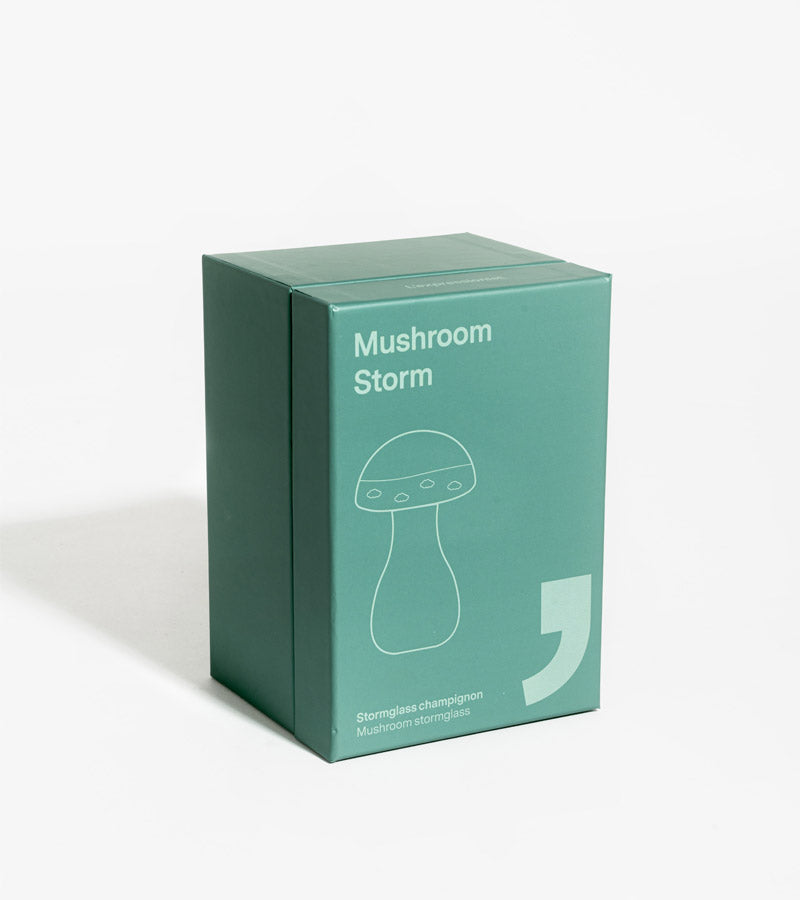 Storm Glass Champignon baromètre verre bleu déco maison