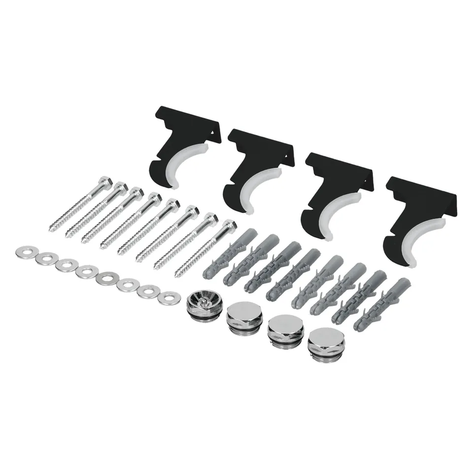 ECD Germany Heizungen Stella kit fixation radiateur noir mat