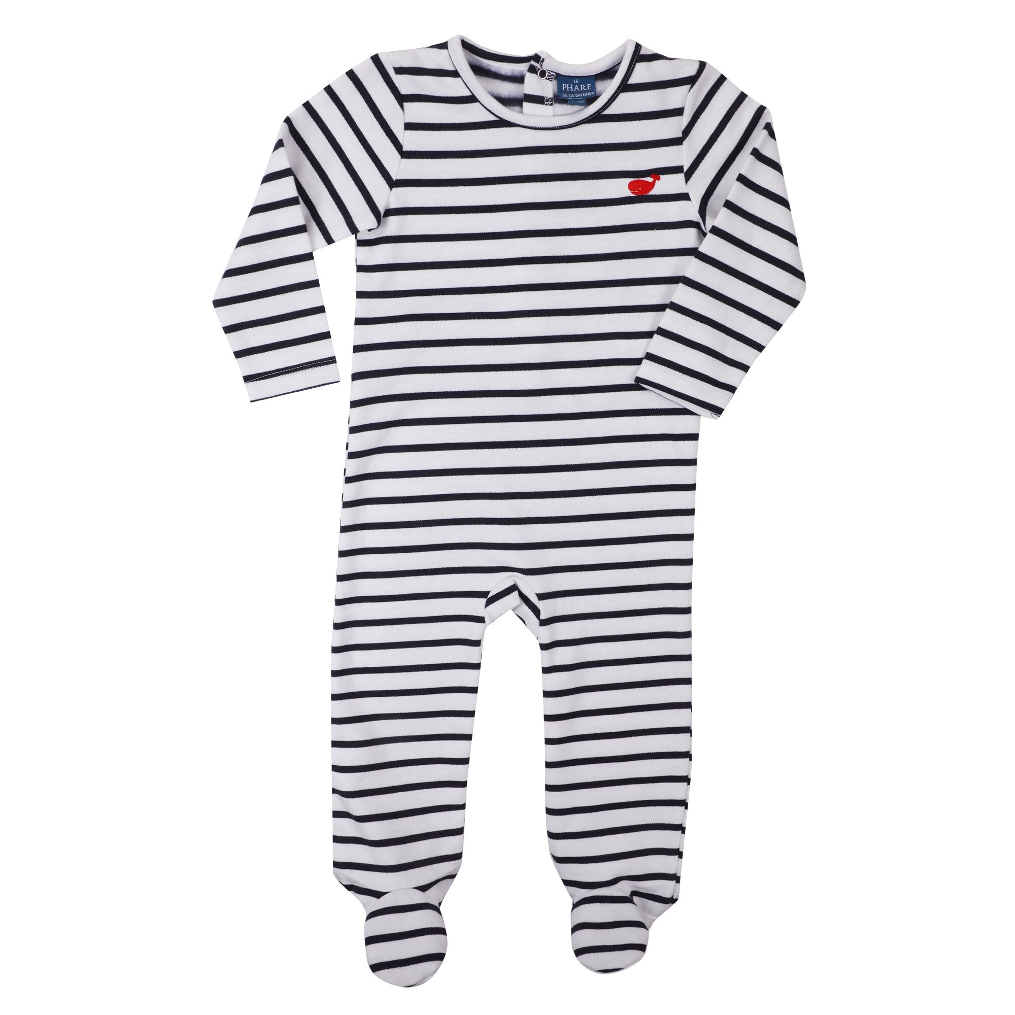 Dors-bien bébé molleton blanc pyjama naissance