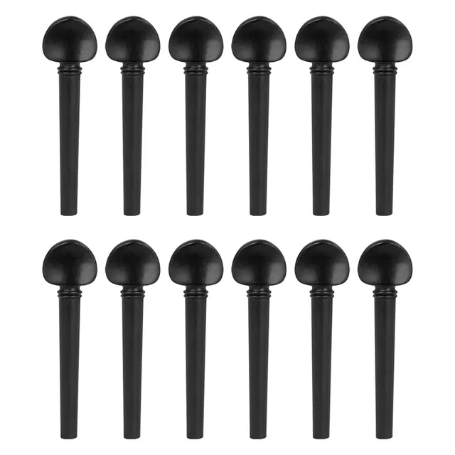 Milisten Musical Instruments Chevilles Oud Ébène 12 Pièces