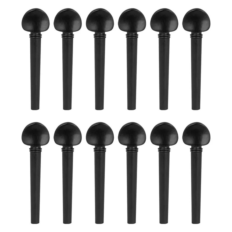 Milisten Musical Instruments Chevilles Oud Ébène 12 Pièces