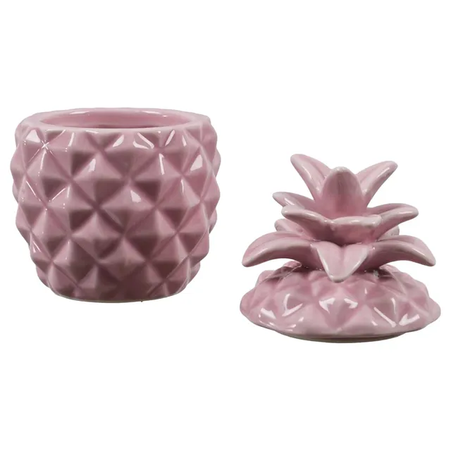 Home Deco Factory bougie ananas avec couvercle déco