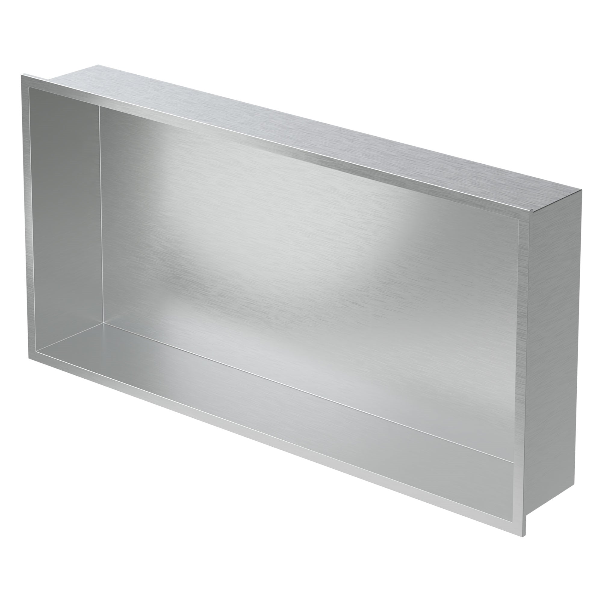 ECD Germany Sanitär niche douche 60x30 cm inox argent