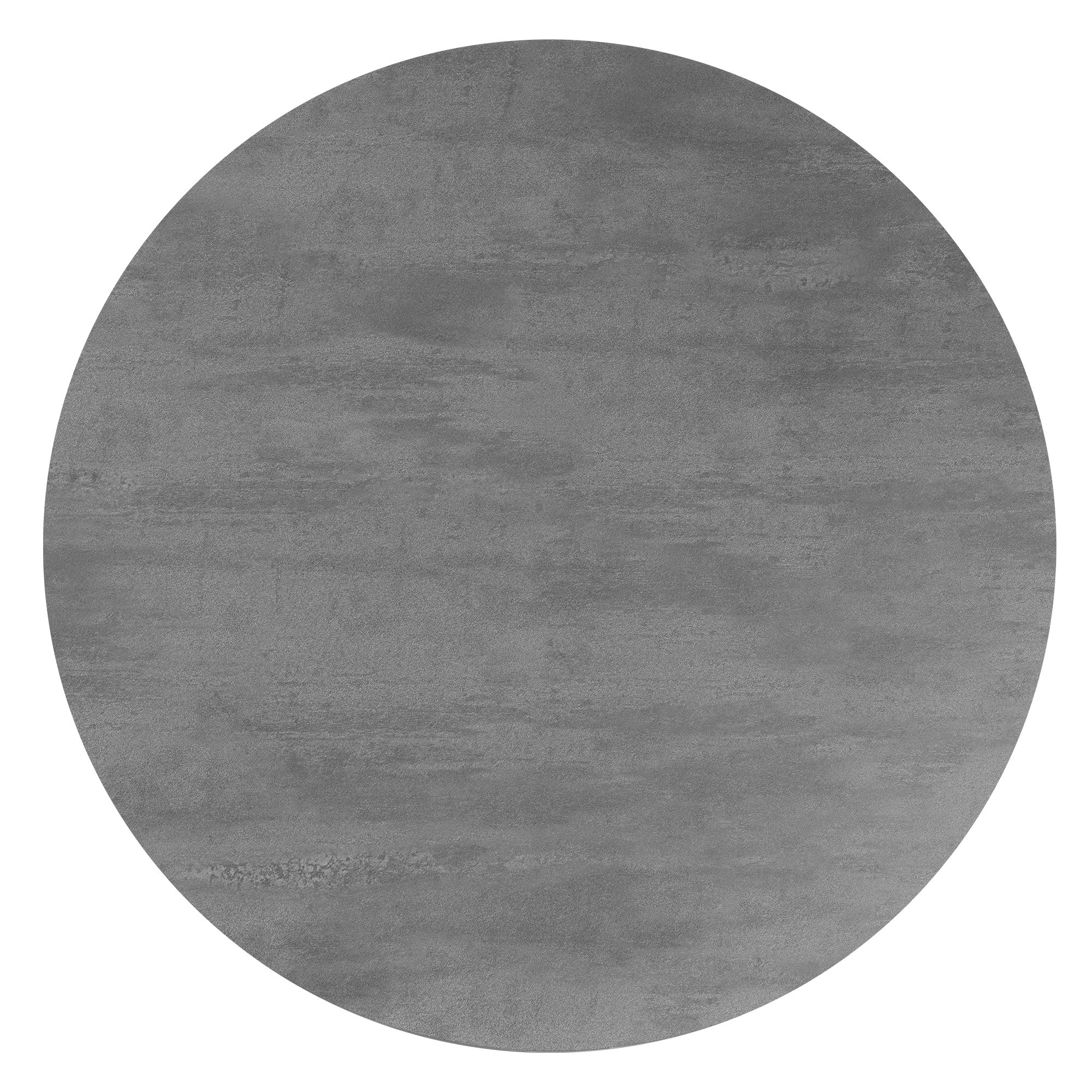 ECD Germany Möbel Table basse ronde Ø60 gris béton