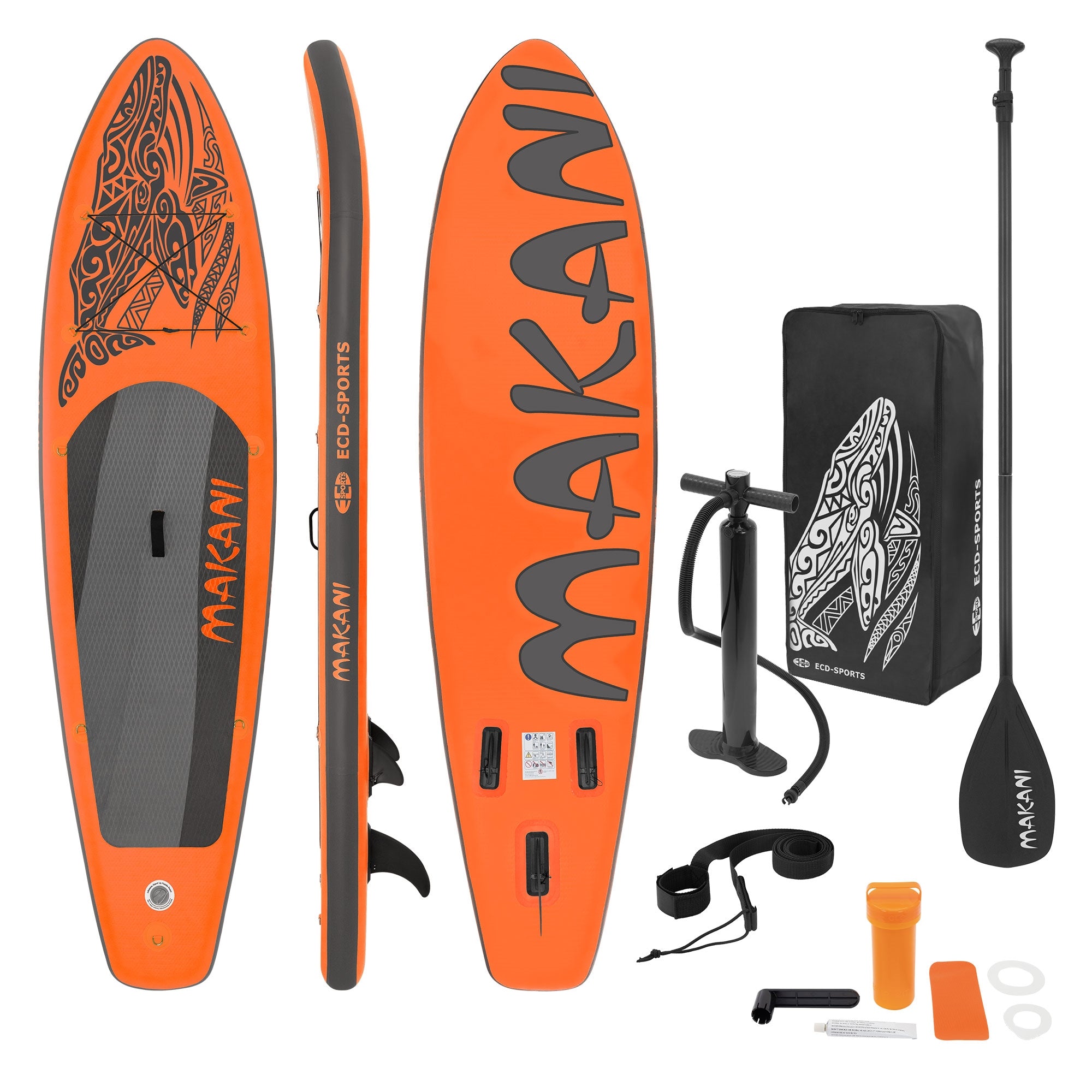 ECD Germany Makani paddle gonflable bleu 320x80 cm PVC