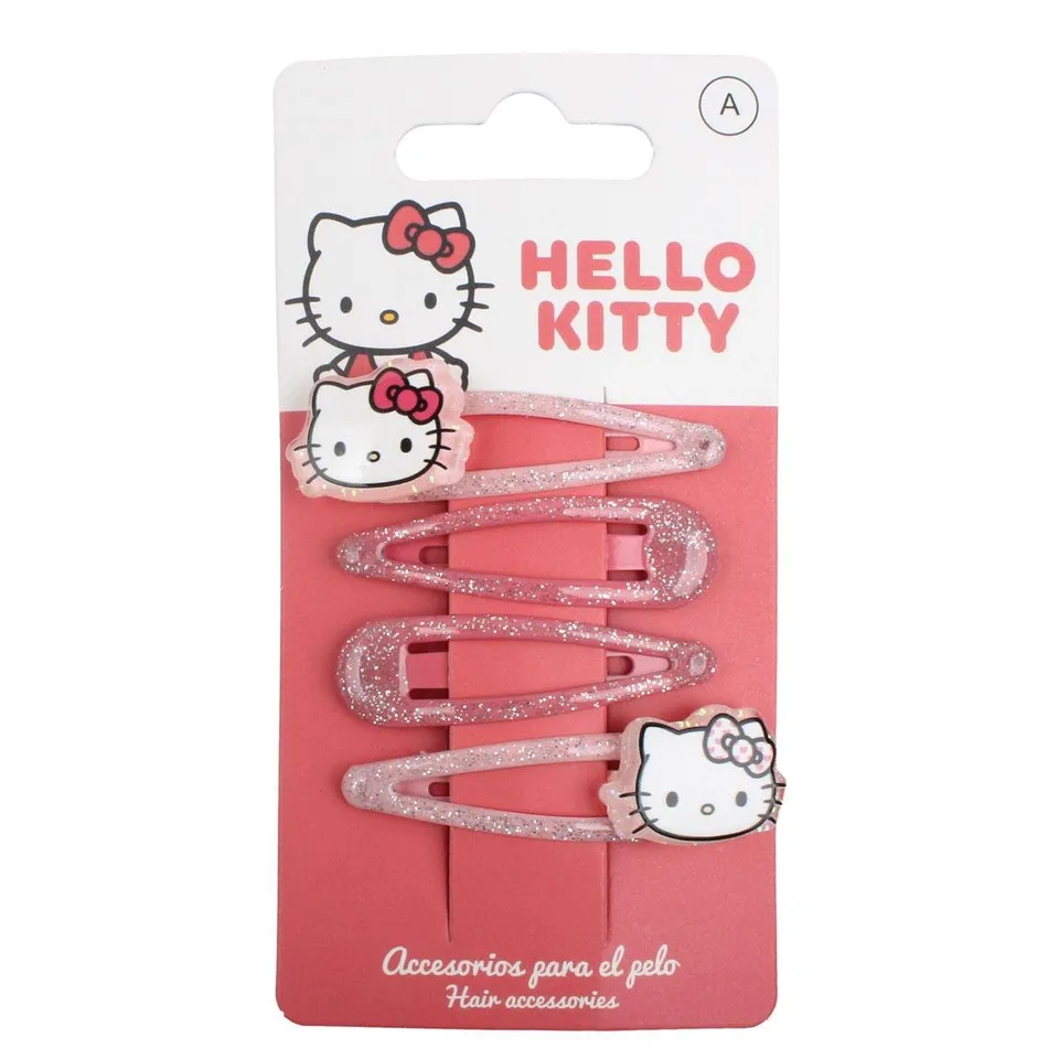 Hello Kitty 4 barrettes cheveux fille