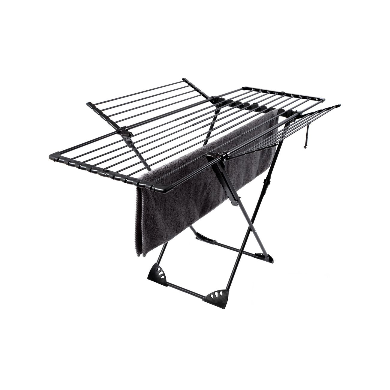 Red Deco Umea étendoir linge pliable noir 27m inox