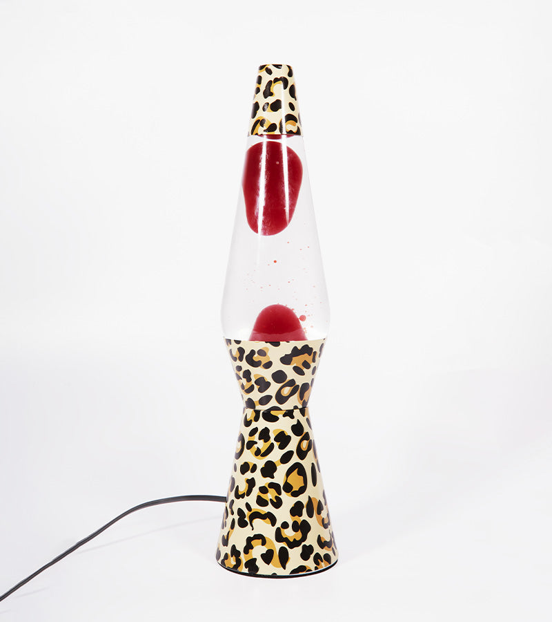 L'avant gardiste Déco lumineuse lampe à lave léopard salon