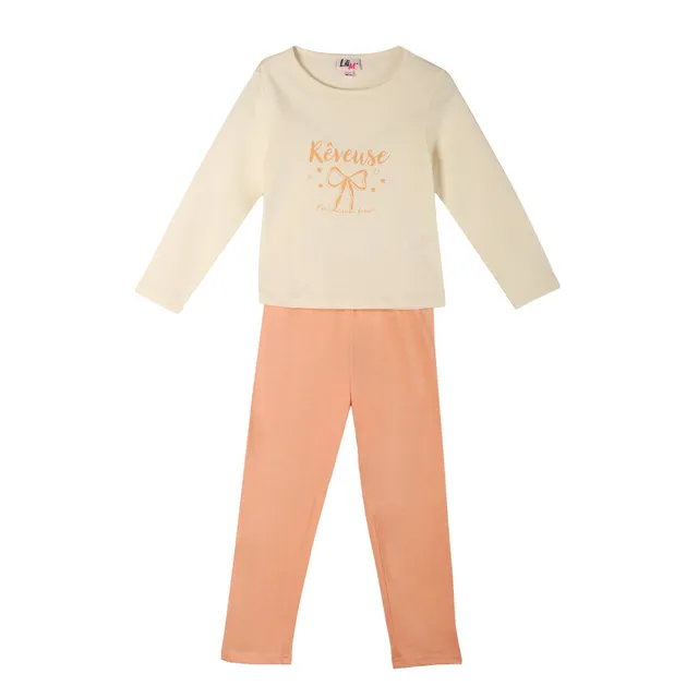 Stokomani Mode Pyjama jersey blanc enfant 05A coton