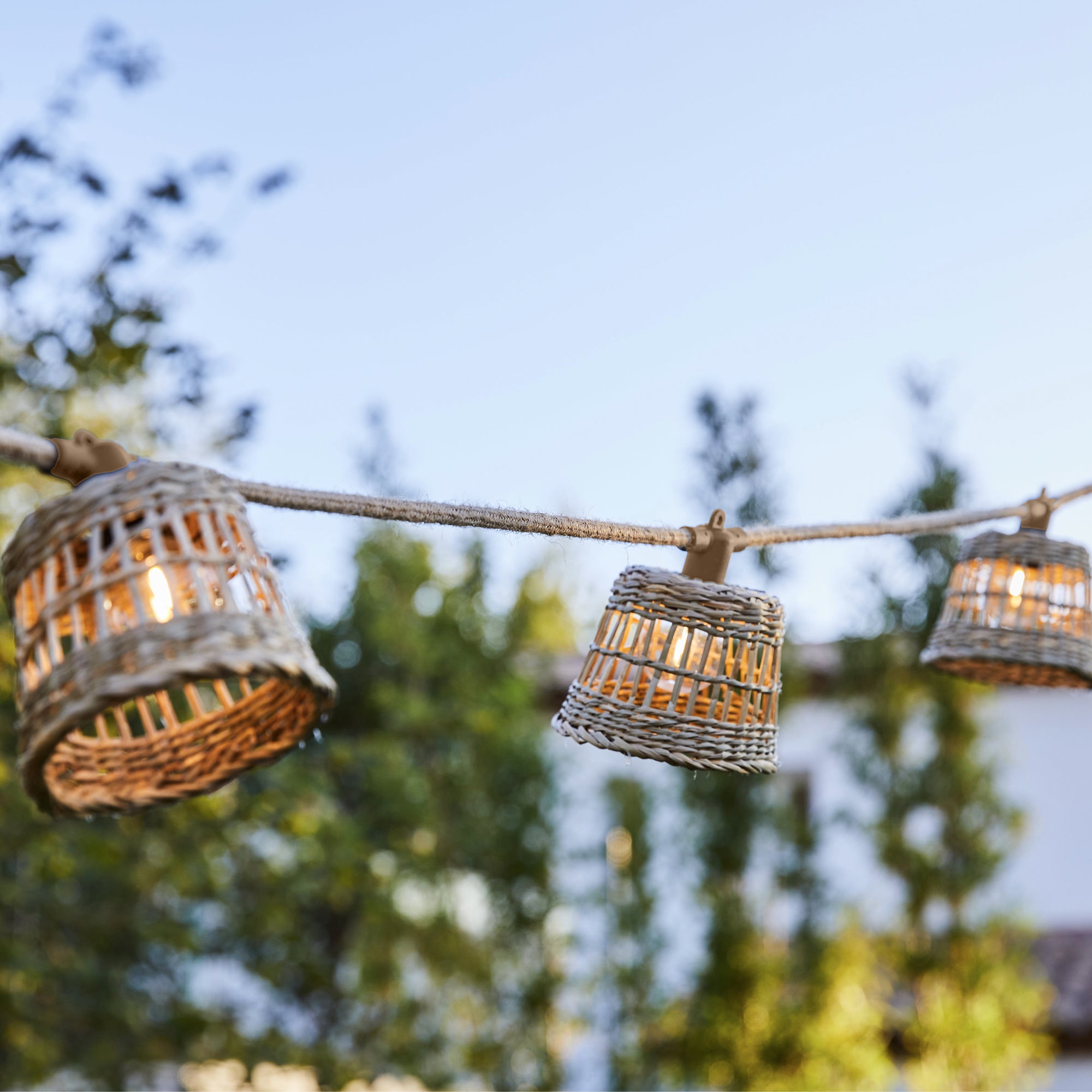 Red Deco Samoa Light guirlande lumineuse 8m rotin solaire