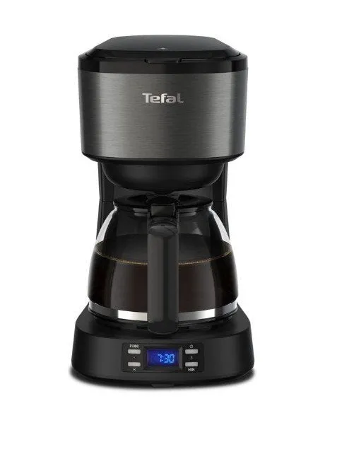Tefal Cafetière Électrique Filtre Noire Programmable 1,2 L