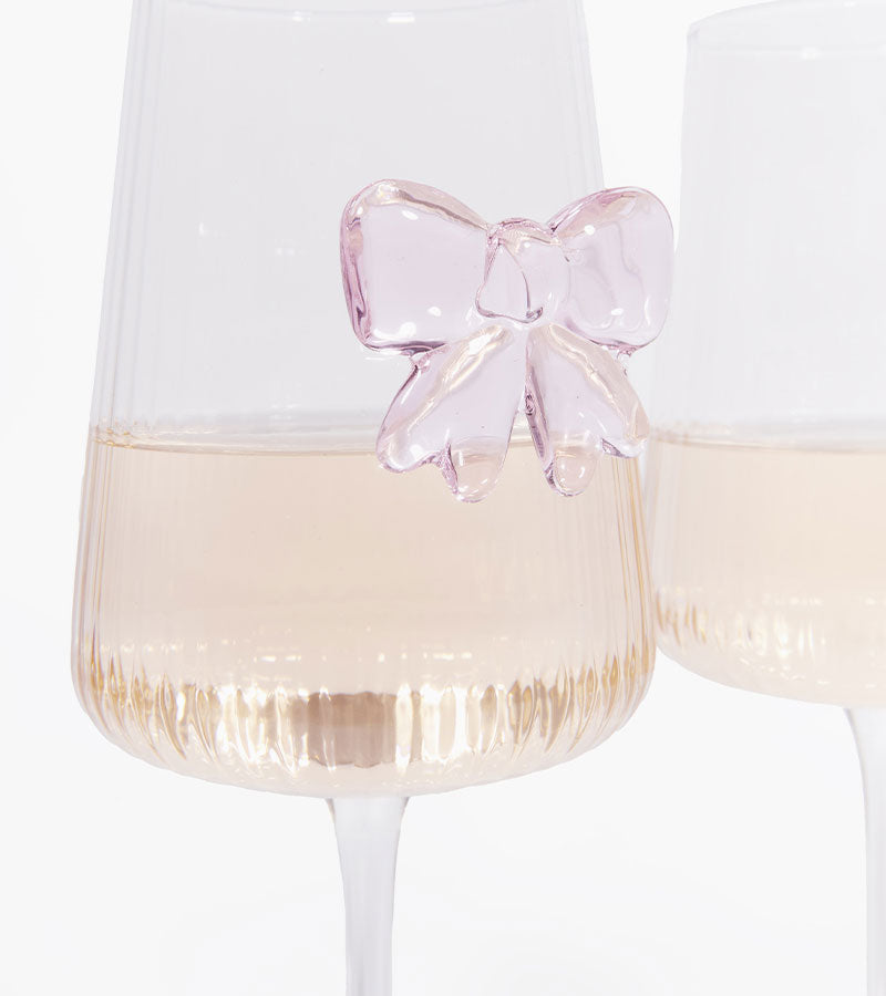 L'avant gardiste Vaisselle & Table Fun Coffret deux verres à vin noeud