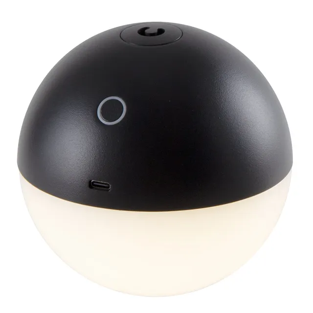 Red Deco Albedo Black lampe sans fil à poser noire ø12cm