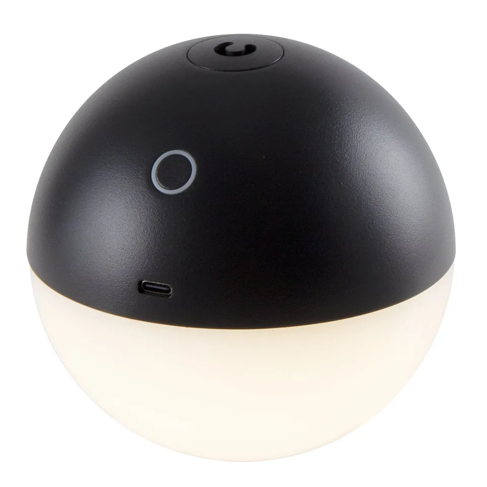 Red Deco Albedo Black lampe sans fil à poser noire ø12cm