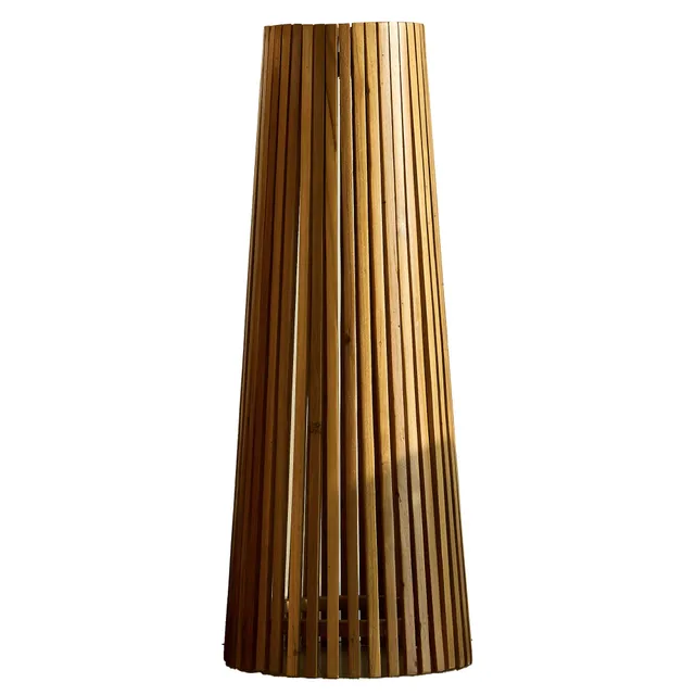 Red Deco Tecka Small lampadaire solaire teck H90cm