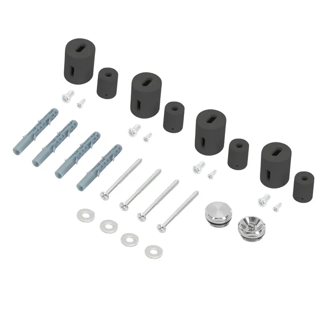 ECD Germany Heizungen fixation radiateur droit anthracite accessoire