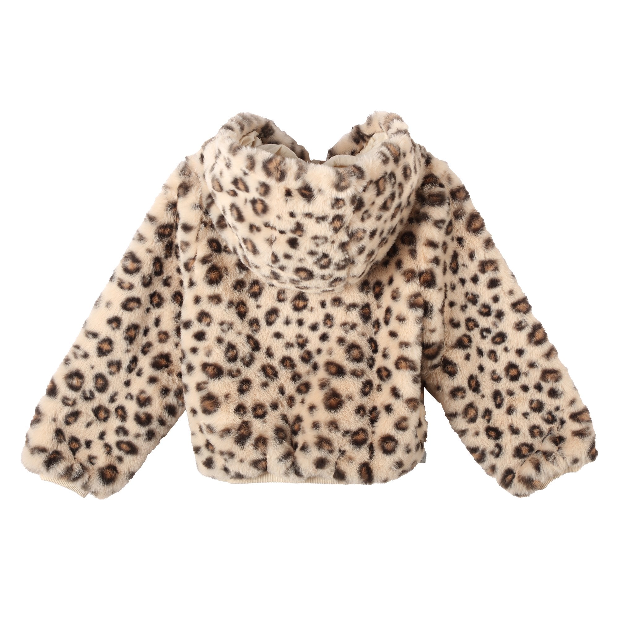 Stokomani Mode Veste à Capuche Fausse Fourrure Beige enfant