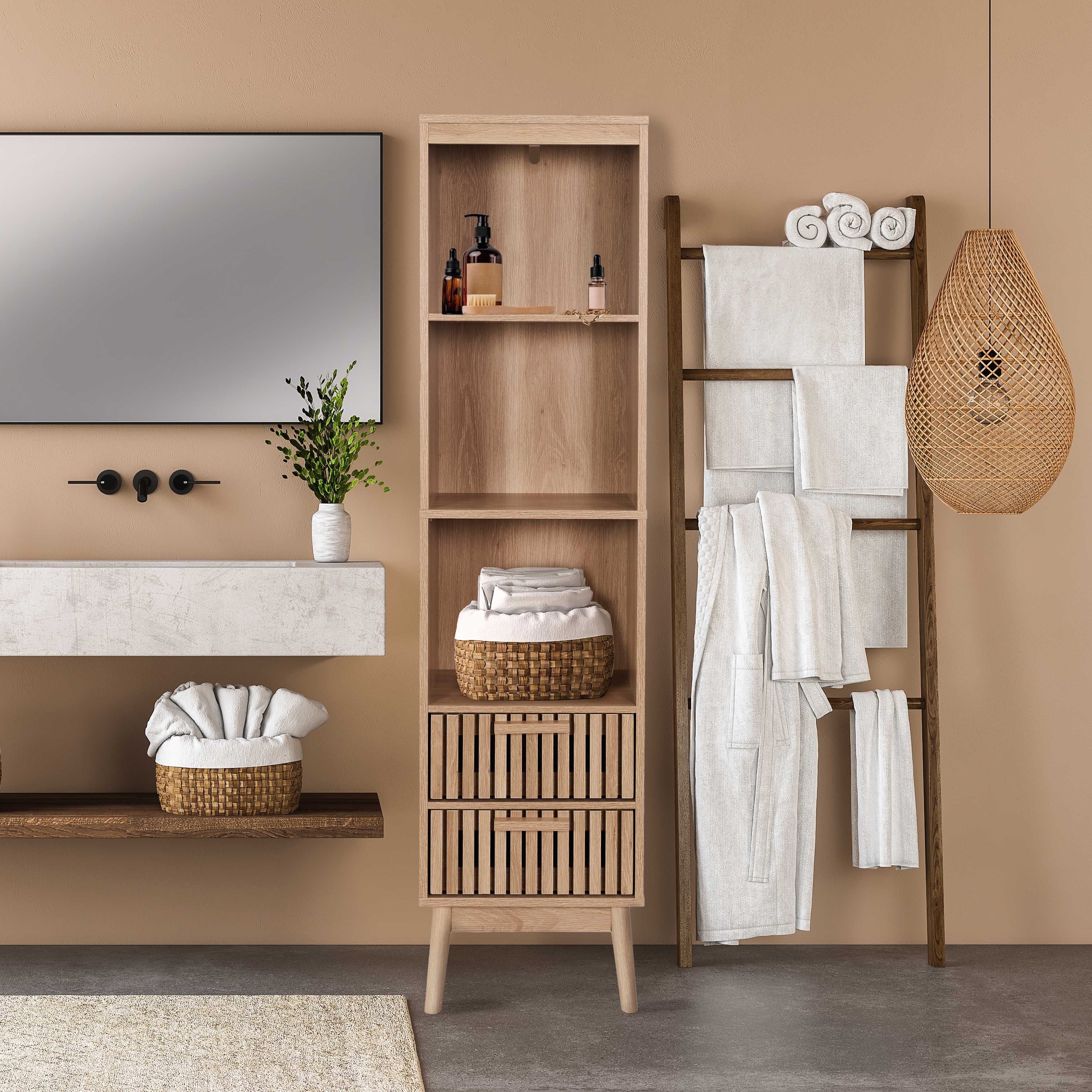 Stokomani Maison colonne Klaus salle de bain bois 19,6 kg
