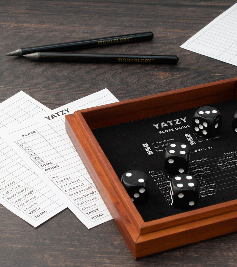 L'avant gardiste Fun & Jeux Yatzy bois jeu de dés luxe