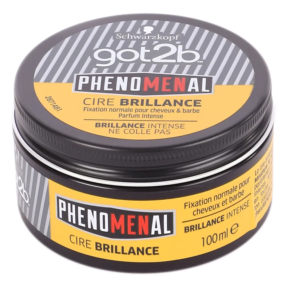 Cire brillance cheveux et barbe fini brillant intense